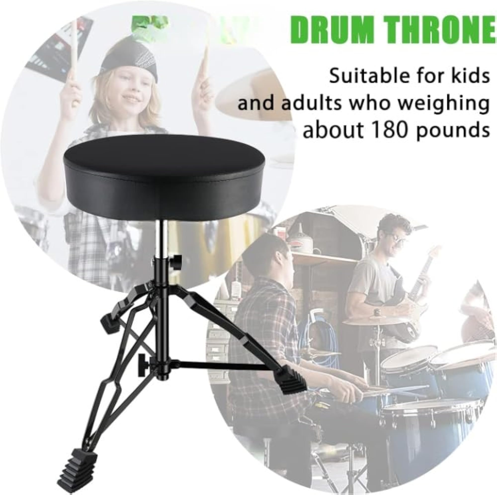 Adjustable Drum Throne Music Stand Chair, Pack of 1